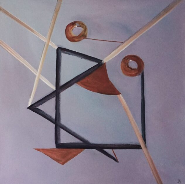 Himmelstrøg, 50 x 50 cm